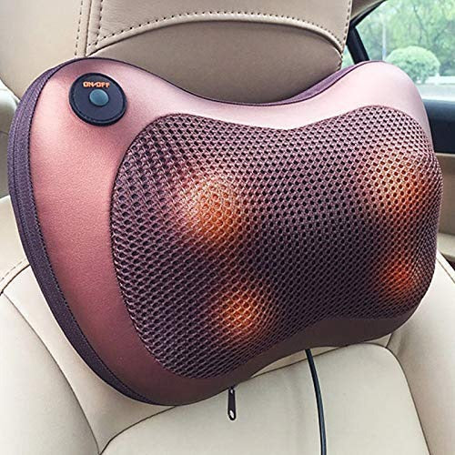 Electric Massage Pillow for Neck, Back & Shoulder Pain Relief with Heat